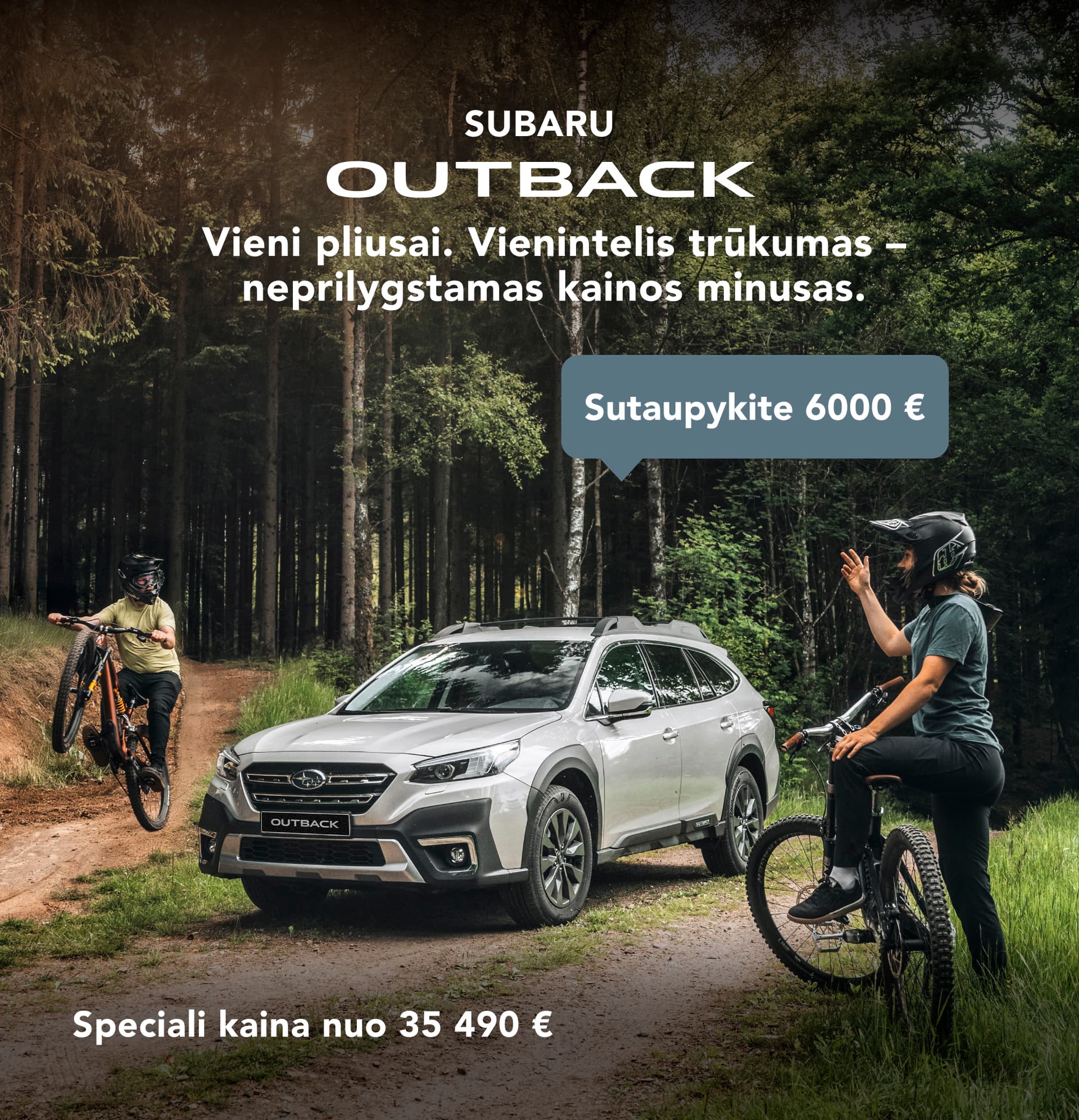 SUBARU OUTBACK už geriausią kainą – sutaupykite 6 000 €
