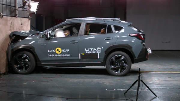 Naujasis „Subaru Crosstrek“ gavo aukščiausią penkių žvaigždučių įvertinimą 2024 m. „Euro NCAP“ saugumo testuose